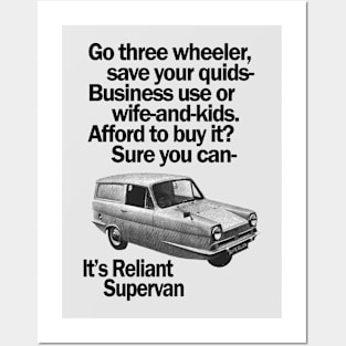 RELIANT SUPERVAN - advert Posters and Art